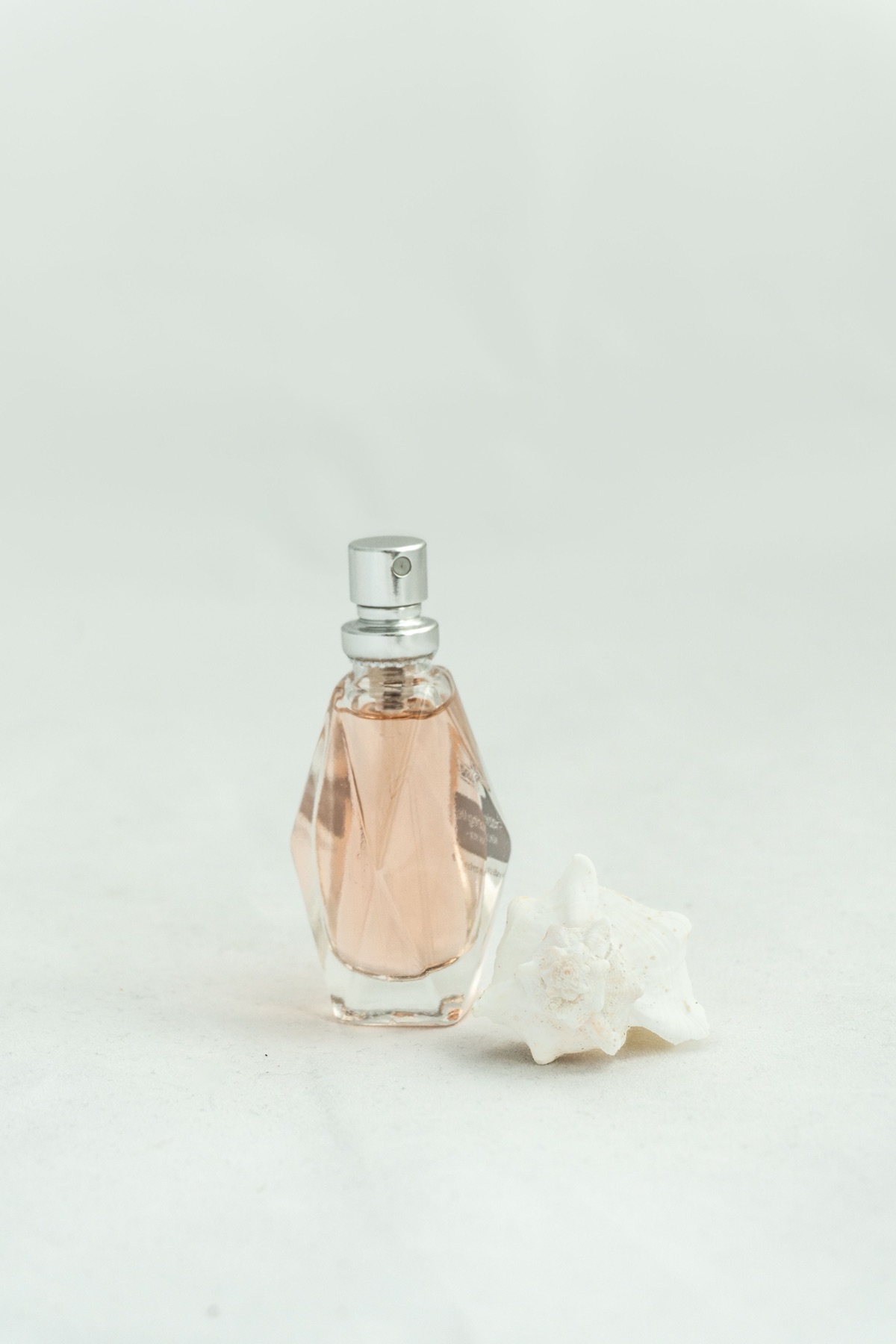 Light fresh perfume bottle